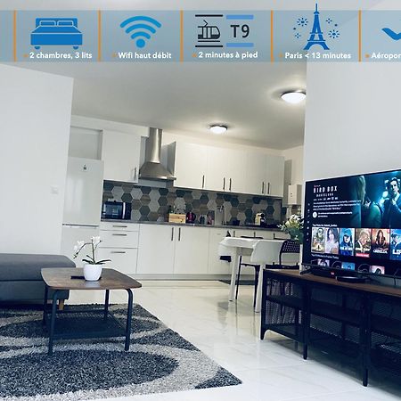 Appartement Parisien Neuf, Moderne Avec Une Grande Salon, 2 Chambres, 4 Lits, Parking Gratuit, 15Min De Paris Et 13 Min Aeroport Orly Vitry-sur-Seine Kültér fotó
