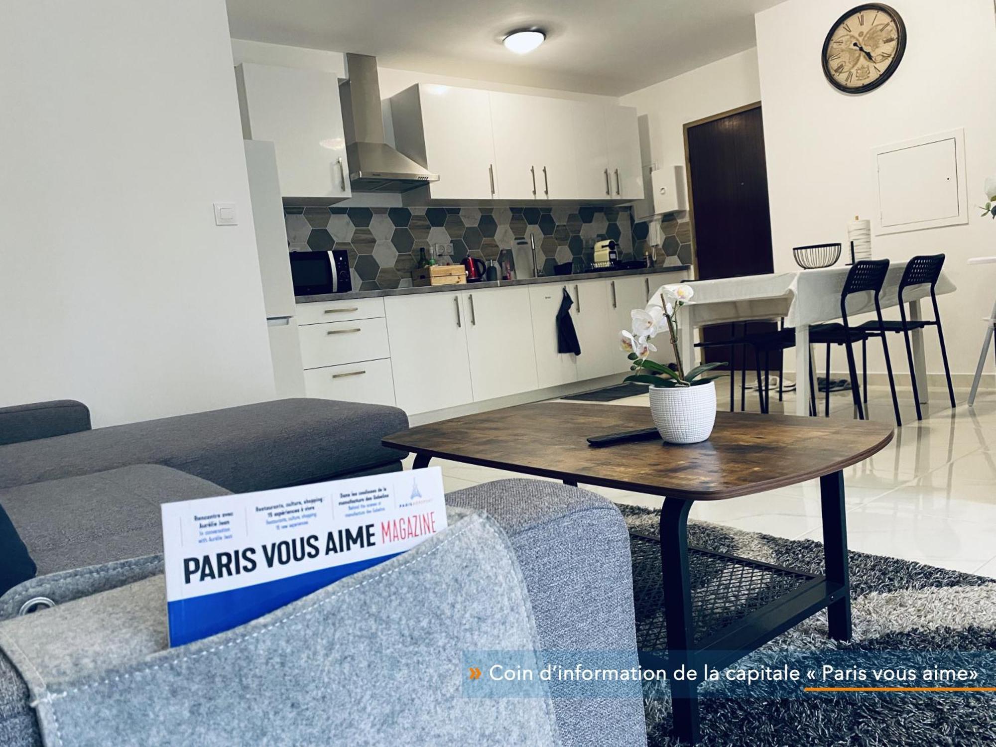 Appartement Parisien Neuf, Moderne Avec Une Grande Salon, 2 Chambres, 4 Lits, Parking Gratuit, 15Min De Paris Et 13 Min Aeroport Orly Vitry-sur-Seine Kültér fotó