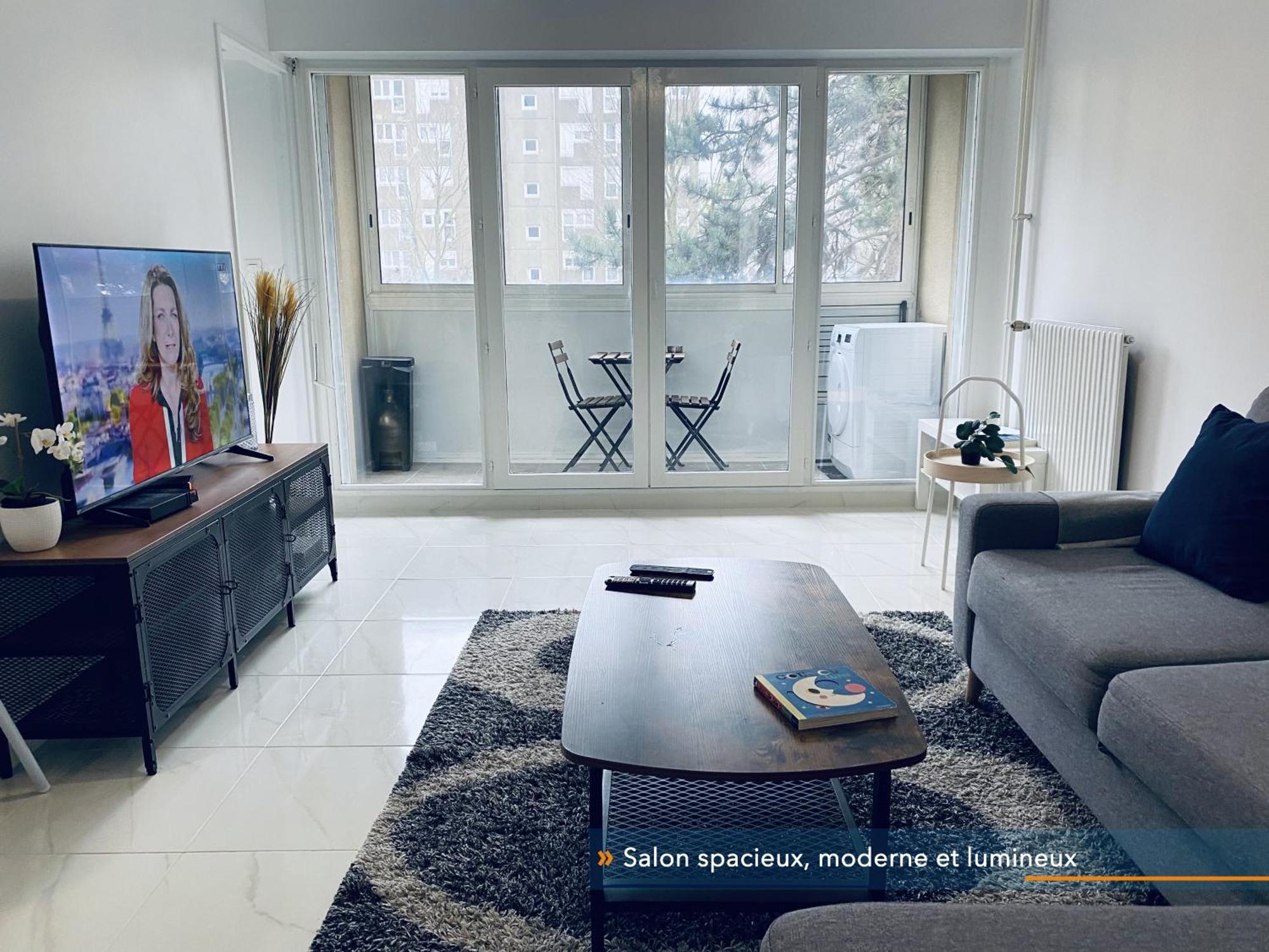 Appartement Parisien Neuf, Moderne Avec Une Grande Salon, 2 Chambres, 4 Lits, Parking Gratuit, 15Min De Paris Et 13 Min Aeroport Orly Vitry-sur-Seine Kültér fotó